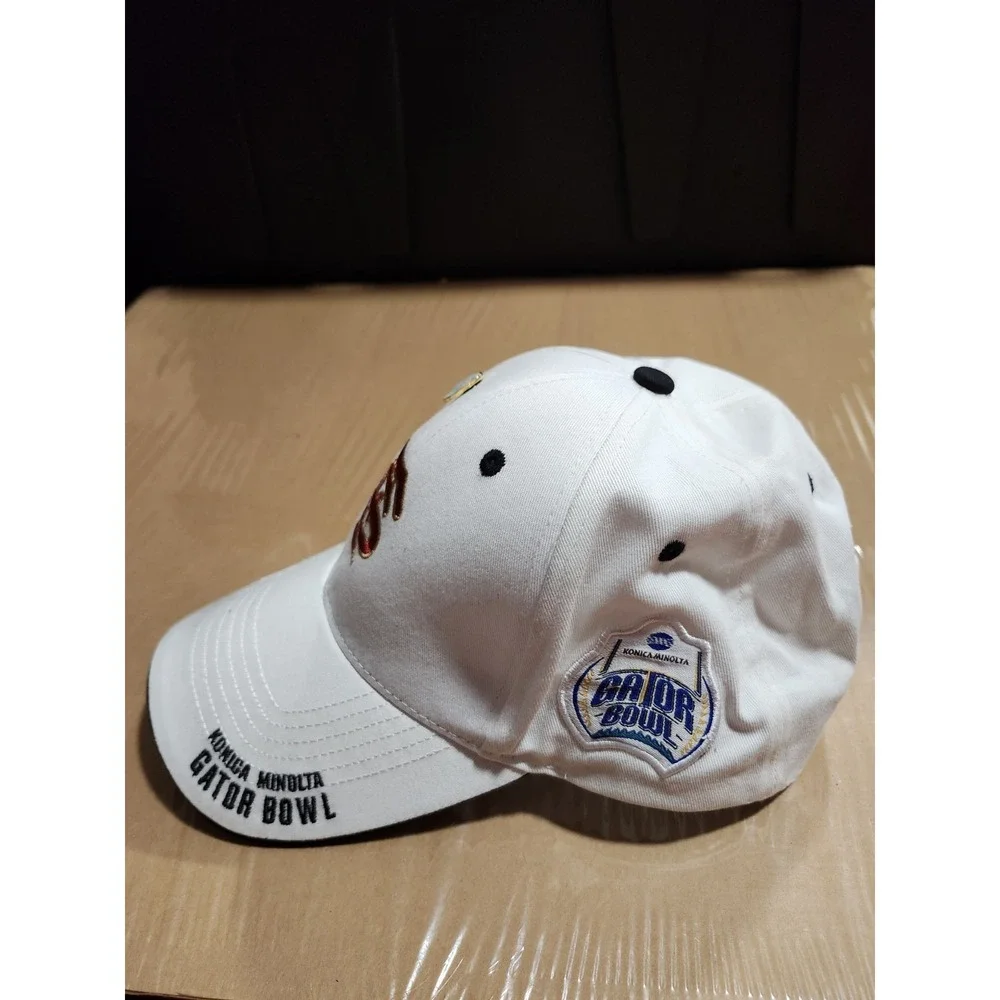 FSU Florida State 2010 Gator Bowl Hat Konica Minolta Bobby Bowden Final Game Pin